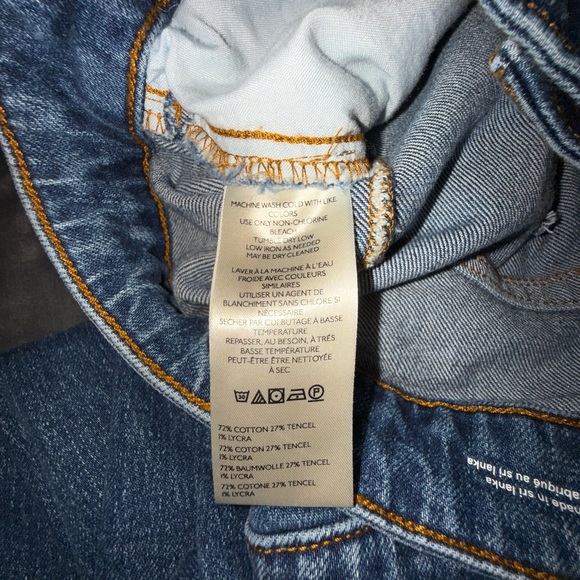 Pilcro Wide Leg Jeans in Classic Blue Size 16 - Picture 9 of 9